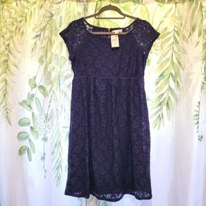 Motherhood maternity NWT navy dress